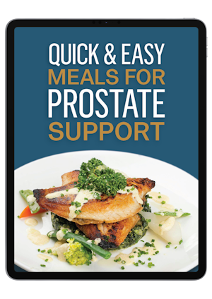 Quick and Easy Meals for Prostate Support recipe guide cover